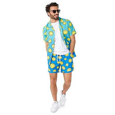 Men's OppoSuits SMILEY Summer Fade Short Sleeve Button Down Shirt & Shorts Set