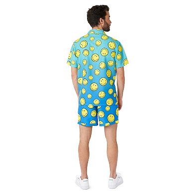 Men's OppoSuits SMILEY Summer Fade Short Sleeve Button Down Shirt & Shorts Set
