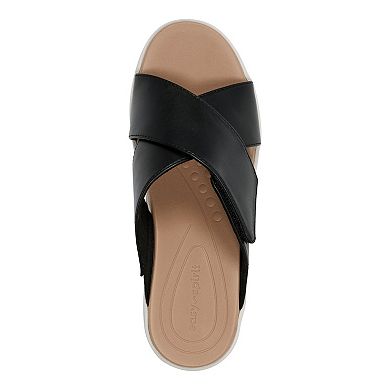 Easy Spirit Bindie Women's X-Band Wedge Slide Sandals