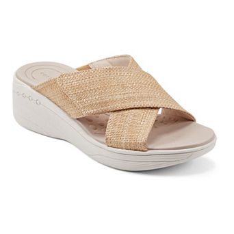 Easy Spirit Bindie Women's X-Band Wedge Slide Sandals