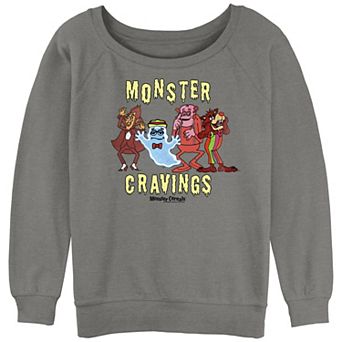 Juniors' General Mills Monsters Cravings Slouchy Terry Graphic Pullover