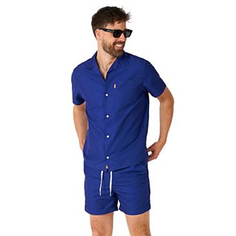 Men's OppoSuits Cool Royale Short Sleeve Button Down Shirt & Shorts Set