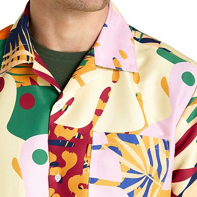Men's OppoSuits Tropic Thrill Print Short Sleeve Button Down Shirt & Shorts Set