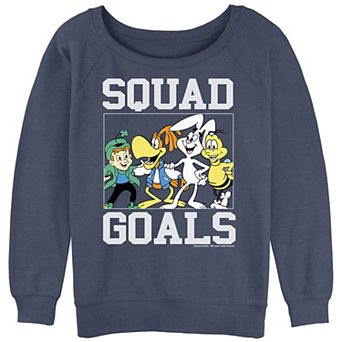 Juniors' General Mills Squad Goals Slouchy Terry Graphic Pullover