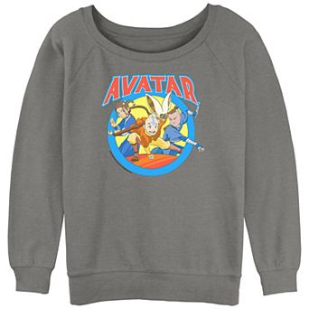 Juniors' Avatar The Last Airbender Main Trio Slouchy Terry Graphic Pullover