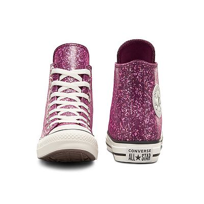 Purple sparkle converse womens on sale