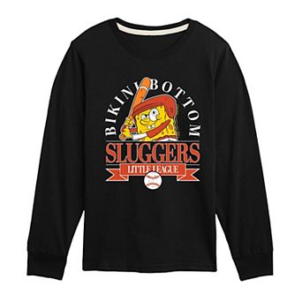 Boys 8-20 SpongeBob SquarePants Sluggers Long Sleeve Graphic Tee