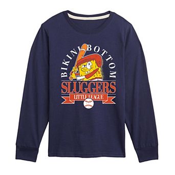 Boys 8-20 SpongeBob SquarePants Sluggers Long Sleeve Graphic Tee