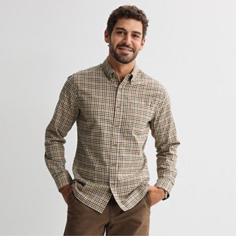 Men's Sonoma Goods For Life® Long Sleeve Slim Fit Perfect Length Button-Down Shirt