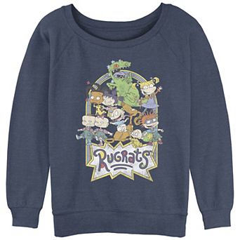 Juniors' Rugrats OG Babies Slouchy Terry Graphic Pullover