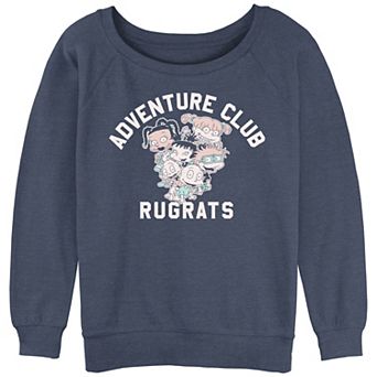 Juniors' Rugrats Adventure Club Slouchy Terry Graphic Pullover