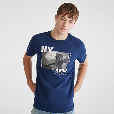 Men's Aeropostale Logo Variants Crewneck Graphic Tee