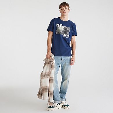 Men's Aeropostale Logo Variants Crewneck Graphic Tee