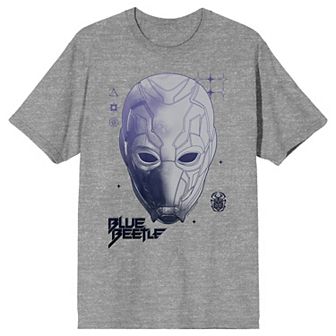 Men's Blue Beetle Face Art Tee