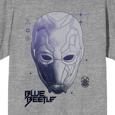 Men's Blue Beetle Face Art Tee