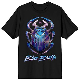 Men's Blue Beetle Superhero Logo Tee