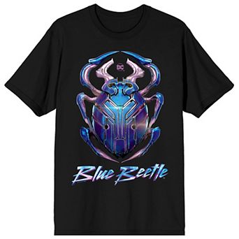 Men's Blue Beetle Superhero Logo Tee