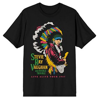 Men's Stevie Ray Vaughan Double Trouble Live Alive Tour 1987 Tee