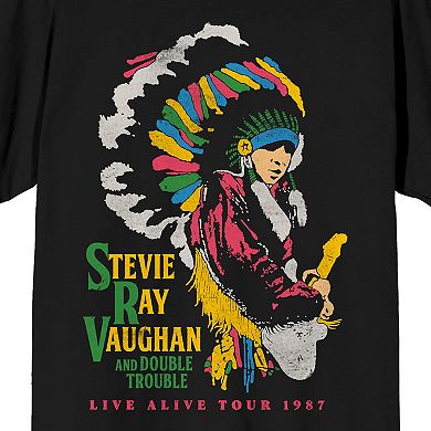 Men's Stevie Ray Vaughan Double Trouble Live Alive Tour 1987 Tee
