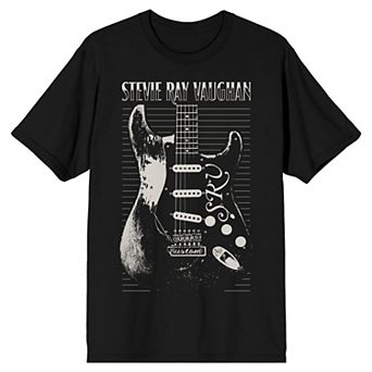 Men's Stevie Ray Vaughan Engraved Guitar Tee