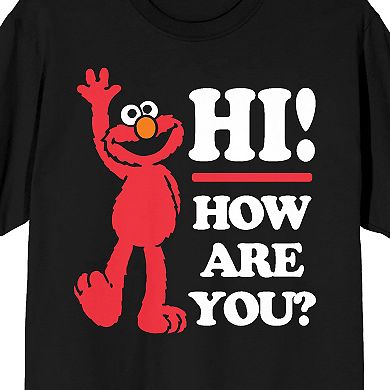Men's Sesame Street Elmo Hi How Are You Tee
