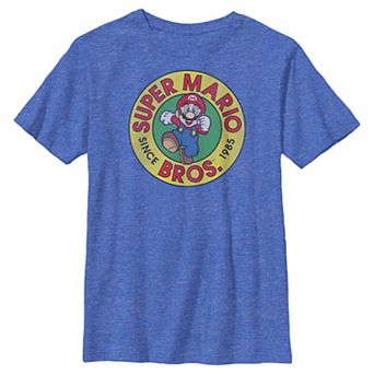 Boys Super Mario Bros Since 1985 Stamp Graphic Tee