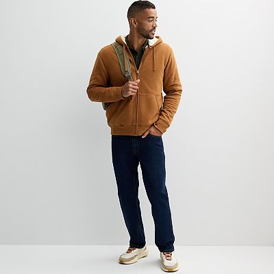 Kohls mens sherpa lined hoodie hotsell