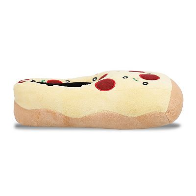 Wembley Pizza Slice Plush Memory Foam Adult Slippers