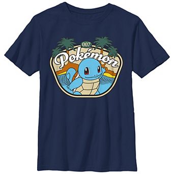 Boys Pokemon Squirtle Beach Badge Graphic Tee
