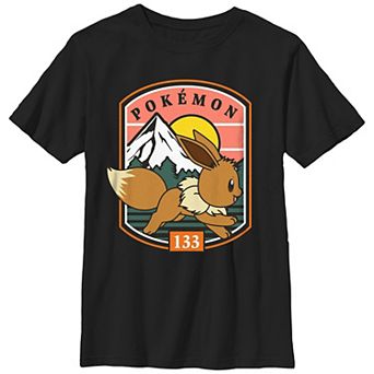 Boys Pokemon Eevee Running Stamp Graphic Tee