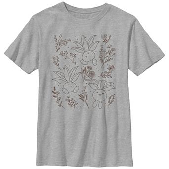Boys Pokemon Forest Flowers Graphic Tee