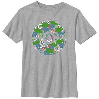 Boys Pokemon Oddish Print Pokeball Graphic Tee