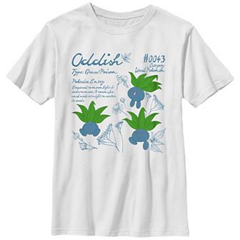Boys Pokemon Oddish Study Graphic Tee