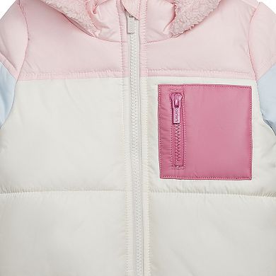 Toddler Girl Carter's Colorblock Puffer Jacket