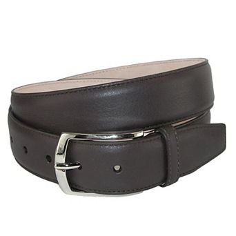 Crookhorndavis Men's Borgo Boxcalf Dress Belt With Solid Brass Buckle