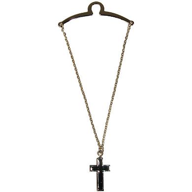 Men's Cross Pendant Tie Chain