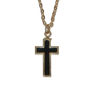 Men's Cross Pendant Tie Chain