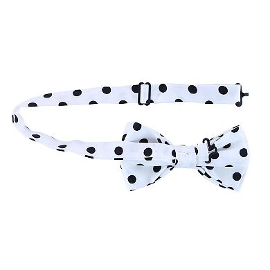 Men's Polka Dot Bow Tie And Pocket Square