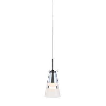 Alain 5" 1-light Adjustable Metal Integrated Led Pendant, Chrome