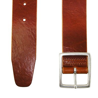 Crookhorndavis Men's Douglas Noho Center Bar Pull Up Casual Leather Jean Belt