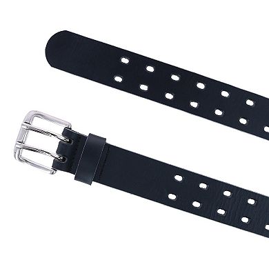 Ctm Men's Double Hole Bridle Belt