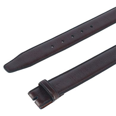 Trafalgar Pebble Grain Leather No Buckle Harness Belt Strap