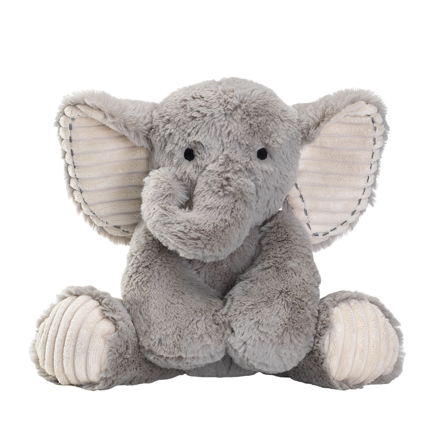 Детские мягкие игрушки Lambs & Ivy Jungle Safari Gray Plush Elephant Stuffed Animal Toy Plushie - Jett