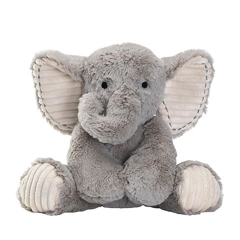 Детские мягкие игрушки Lambs & Ivy Jungle Safari Gray Plush Elephant Stuffed Animal Toy Plushie - Jett