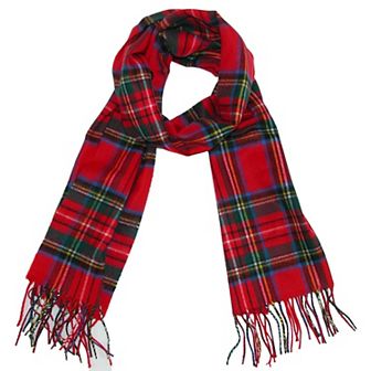 David & Young Soft Plaid Winter Scarf