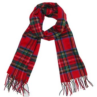 David & Young Soft Plaid Winter Scarf