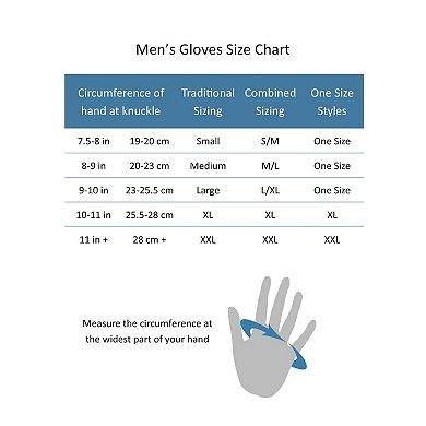 Men's Lined Micro Fleece Winter Glove