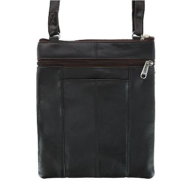 Women's Leather Phone Pocket Crossbody Handbag