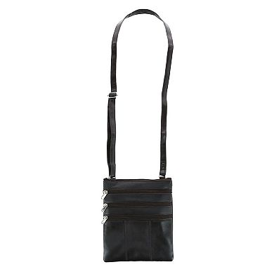 London Stitch Women's Leather Phone Pocket Crossbody Handbag