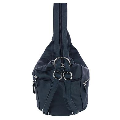 Women's Leather Sling Strap Backpack